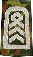 Original Pair of Ranks - Sergeant major - Oberstabsfeldwebel - German Army - Flecktarn Camouflage/Silver Camouflage