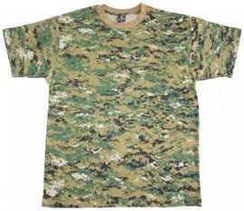 US ARMY DIGITAL WOODLAND CAMO T-SHIRT
