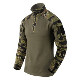 MCDU COMBAT SHIRT - TIGER STRIPE/OLIVE GREEN - HELIKON