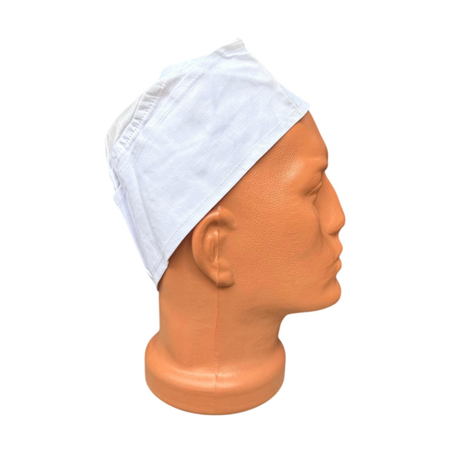 Simple Cap - One Size - Romanian Army Military Surplus - White - In Good Condition