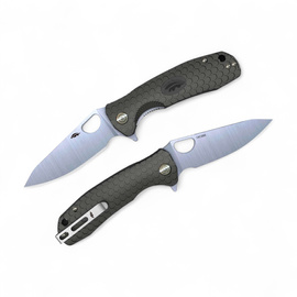 Pocket Knife - Honey Badger Leaf 14C28N Small Black