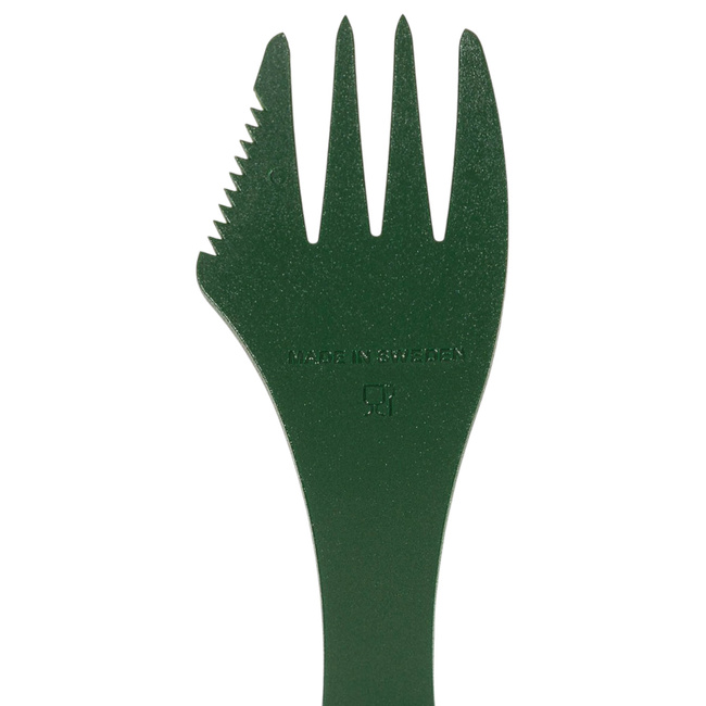 BPA FREE SPORK CUTLERY - LIGHT MY FIRE - SWEDISH ARMY MILITARY SUPLUS - GREEN OD - LIKE NEW