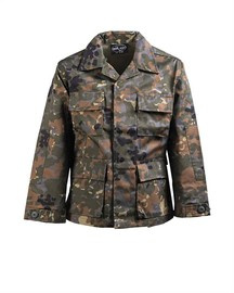BDU JACKET IN AMERICAN ARMY STYLE - FOR KIDS - Mil-Tec - FLECKTARN