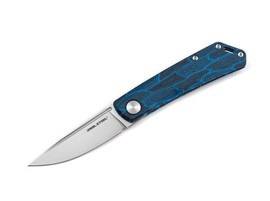 POCKET KNIFE LUNA DAMASCUS G10 - SKY BLUE - BOKER EXCLUSIVE