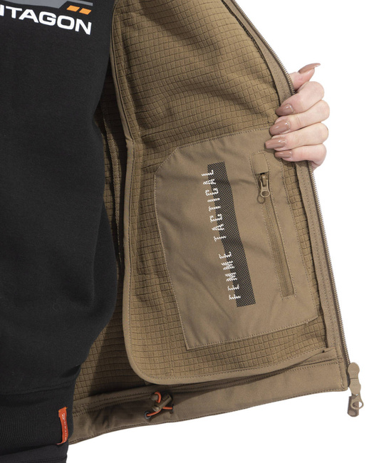 SOFTSHELL JACKET FOR WOMEN - ARTAXES - Pentagon - COYOTE