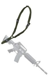 TACTICAL ASSAULT SLING - WITH 1 ATTACHMENT POINT - DEFCON 5 - OD GREEN