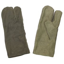 ARMY WORK GLOVES - OD GREEN - MILITARY SURPLUS - LIKE NEW