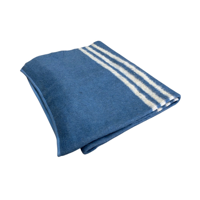 PURE WOOL VINTAGE BLANKET - 140x210 CM - VARIOUS COLORS - ROMANIAN ARMY MILITARY SURPLUS - IN GOOD CONDITION