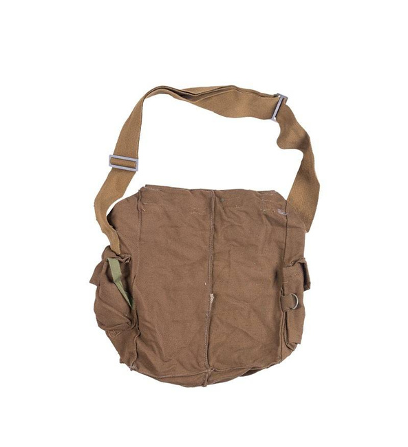 PROTECTIVE BAG FOR GAS MASK - BROWN - RUSSIAN MILITARY SURPLUS - USED
