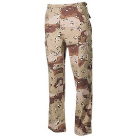 US BDU COMBAT PANTS - MFH - 6 COLOURS DESERT
