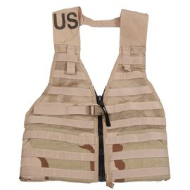 US MODULAR VEST - "MOLLE II" - FLC - 3 COLOR DESERT - USED