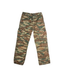 BDU FIELD PANTS - GREEK LIZARD CAMO - MILITARY SURPLUS - USED