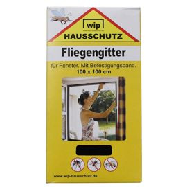 Fly Screen, "Wip", black, fixing strap, 100 x 100 cm