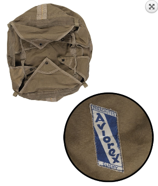 German parachute bag w.static line used deco