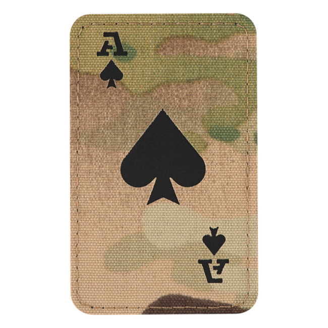 ACE OF SPADES PATCH - LASER CUT - CORDURA - MULTICAM/BLACK - M-TAC