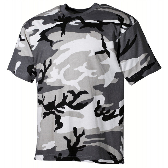 SHORT SLEEVE T-SHIRT - AMERICAN ARMY STYLE - MFH - URBAN CAMOUFLAGE