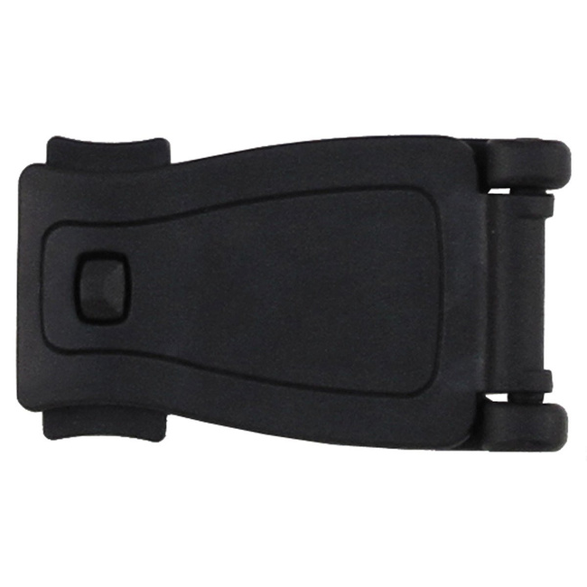 Adapter-Clip, plastic, backpack buckle, belt clip clasp, "Molle", black