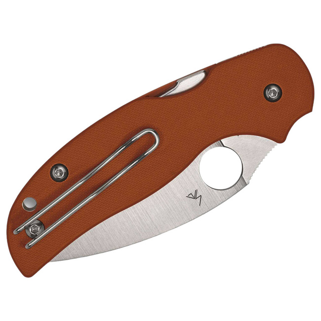 POCKET KNIFE Sage 5 CPM REX 121 G10 Burnt Orange PlainEdge - SPYDEREDGE