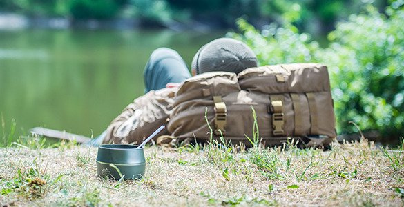 BIG FOLDABLE CUP - FOLD-A-CUP WILDO - Helikon-Tex - LIGHT BLUE