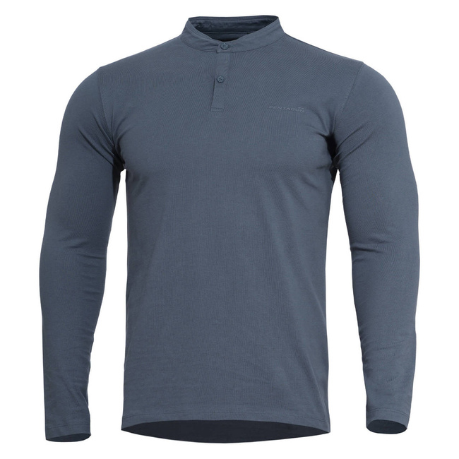 LONG SLEEVE SHIRT - "ROMEO HENLEY" 2.0 - PENTAGON® - CHARCOAL BLUE