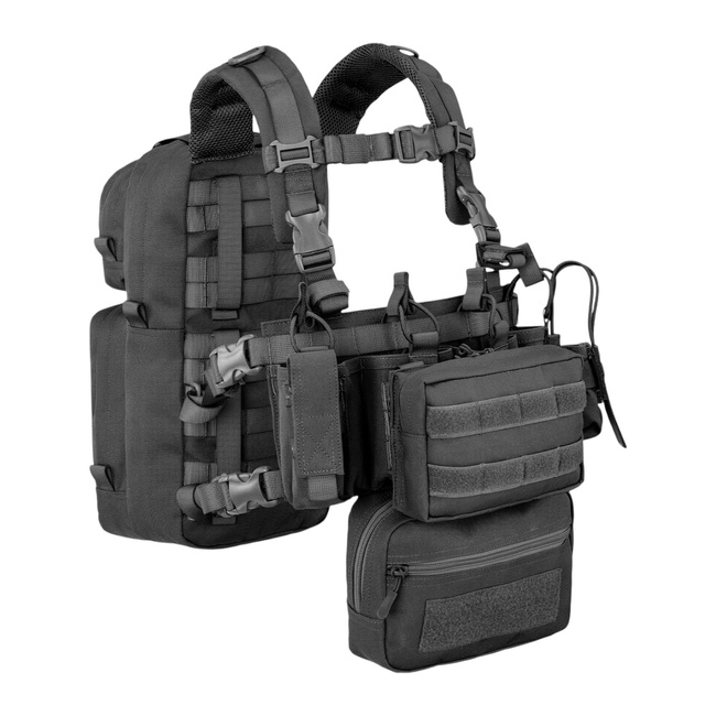 TACTICAL VEST - COMBO MINI CHEST RIG 900D POLY MOLLE - COYOTE - DEFCON 5