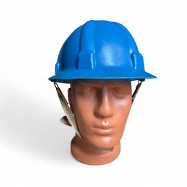 Protective helmet with adjustment and ventilation system - Romanian Army Surplus Military - Blue - In good condition