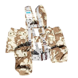 HARNESS, TACTICAL VEST - RIPSTOP CANVAS - DDPM DESERT CAMO - GENUINE MILITARY SURPLUS ROMANIAN ARMY - NEW