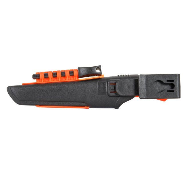 KNIFE - BUSHCRAFT SURVIVAL - WITH SHEATH, SHARPENER AND FIRE STARTER - MORAKNIV® - ORANGE