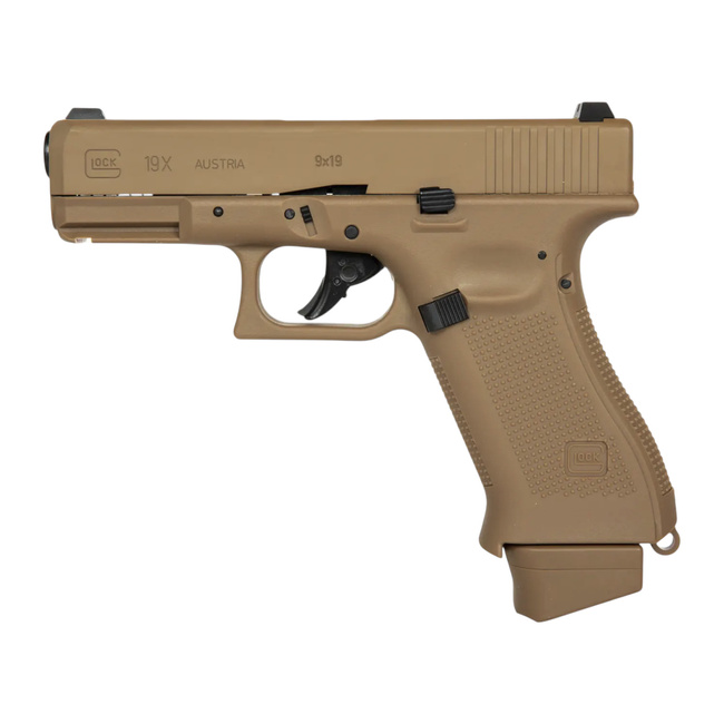GGB GLOCK 19X CO2 - PISTOL REPLICA - COYOTE BROWN