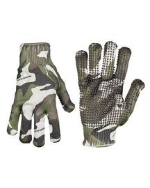 US Woodland SPANDOFLAGE® GRIPPER GLOVES