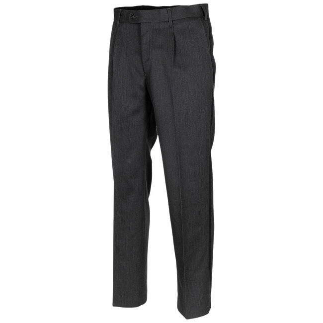 PARADE PANTS WITH STRIPES - DUTCH ARMY MILITARY SURPLUS - ANTHRACITE - LIKE NEW