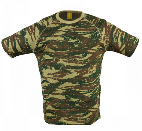 FLATLOCK T-SHIRT - Tiger Stripe