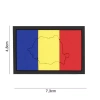 Romania Emblem - 3D Outline - PVC - 7.3 × 4.8 cm