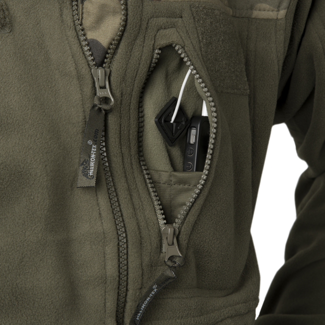 FLEECE JACKET - POLISH INFANTRY - Helikon-Tex - OLIVE GREEN/PL WOODLAND