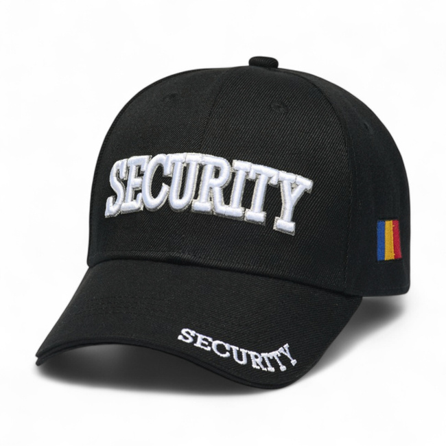 CAP - SECURITY - PREMIUM QUALITY - 3D EMBROIDERY - BLACK