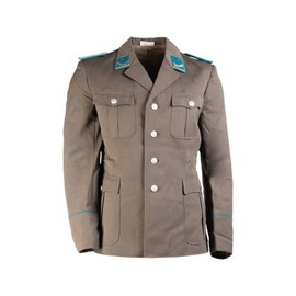 UNIFORM JACKET WITH BADGES - MILITARY SURPLUS FROM EAST GERMAN ARMY - USED