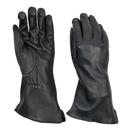 Leather gloves - Military surplus from the Dutch army - Black - Like new