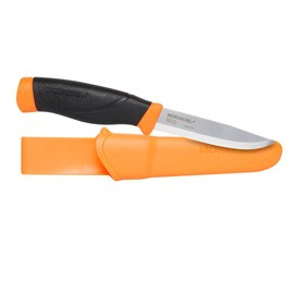 FIXED BLADE KNIFE - COMPANION HEAVYDUTY F (C) - CARBON STEEL - MORAKNIV - ORANGE