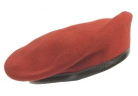 GENUINE GERMAN ARMY BERET - LIGHT RED