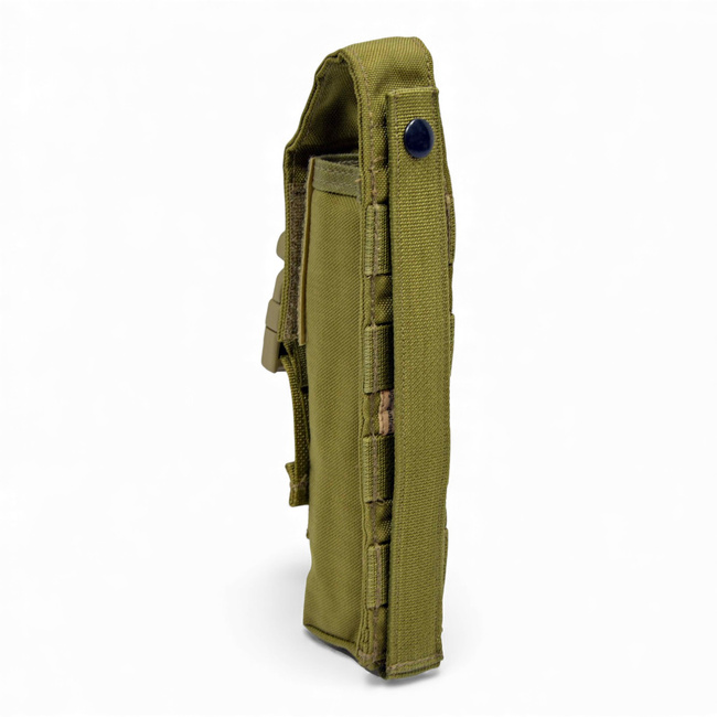 Single Pouch for Signal Rocket or Flare - Pop Flare Single - MOLLE - U.S. Army Military Surplus - Eagle Industries - Khaki - Like New