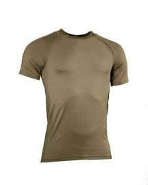 SHORT SLEEVE UNDERSHIRT - MILITARY SURPLUS FROM THE DUTCH ARMY - OD GREEN - USED