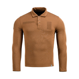 POLO TACTICAL SHIRT LONG SLEEVE 65/35 - BROWN - M-TAC