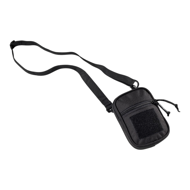 Travel shoulder bag with Velcro - Black