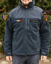 POLAR JACKET - CLASSIC ARMY - Helikon Tex - NAVY BLUE - WITH EMBLEMS - IGSU
