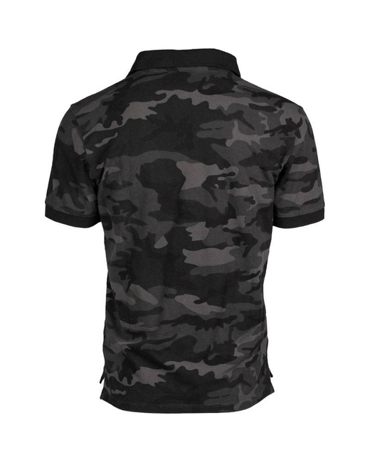 PRE-WASHED COTTON POLO SHIRT - Mil-Tec - DARK CAMO