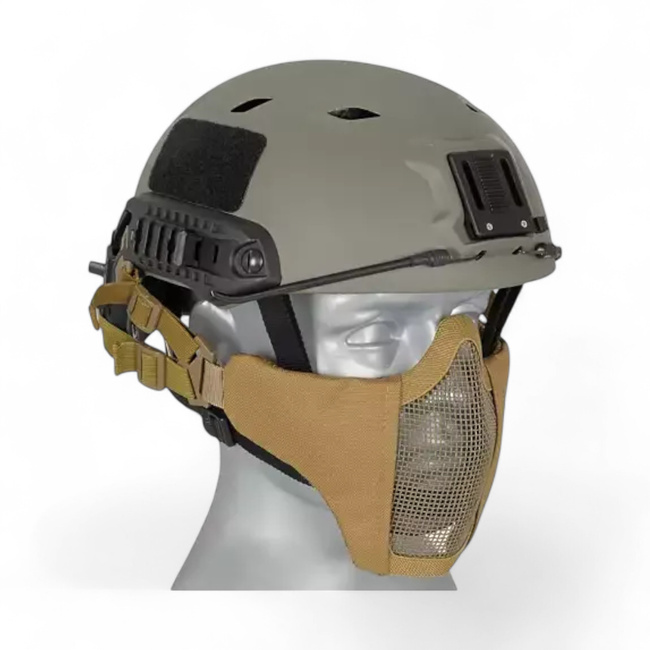 HALF FACE MESH MASK 2.0 - TAN - WOSPORT