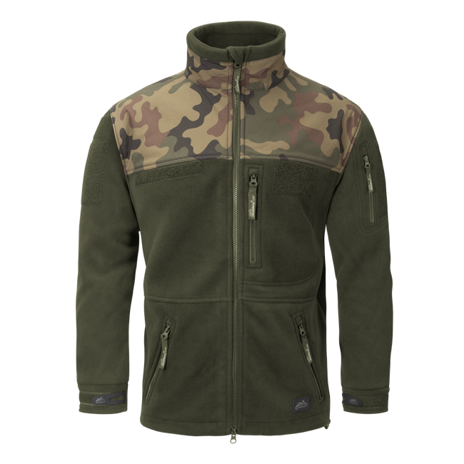 FLEECE JACKET - POLISH INFANTRY - Helikon-Tex - OLIVE GREEN/PL WOODLAND