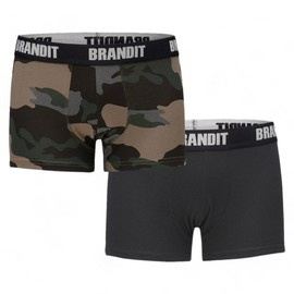 LOGO BOXERS - DARKCAMO/BLACK - BRANDIT (2/PACK)