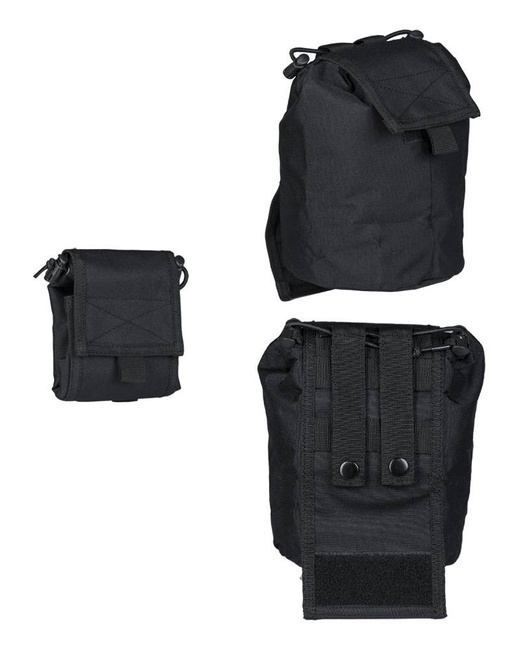 COLLAPSIBLE EMPTY SHELL POUCH - Mil-Tec - BLACK