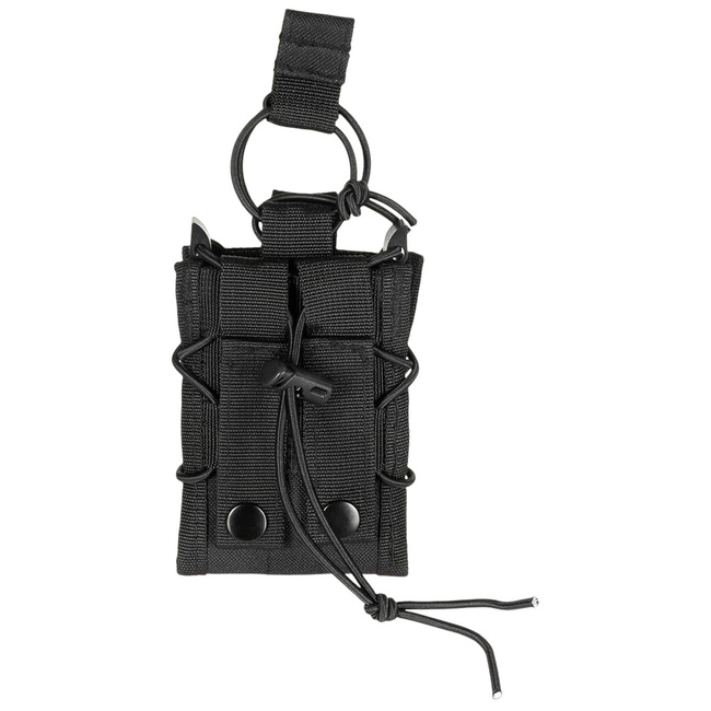 MAGAZINE POUCH - BUNGEE LOCK - BLACK - MFH